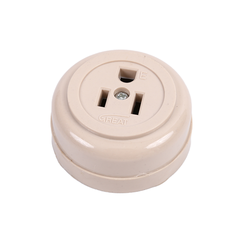 Nylon Watertight Brass Pin Electrical Plug Socket-792701